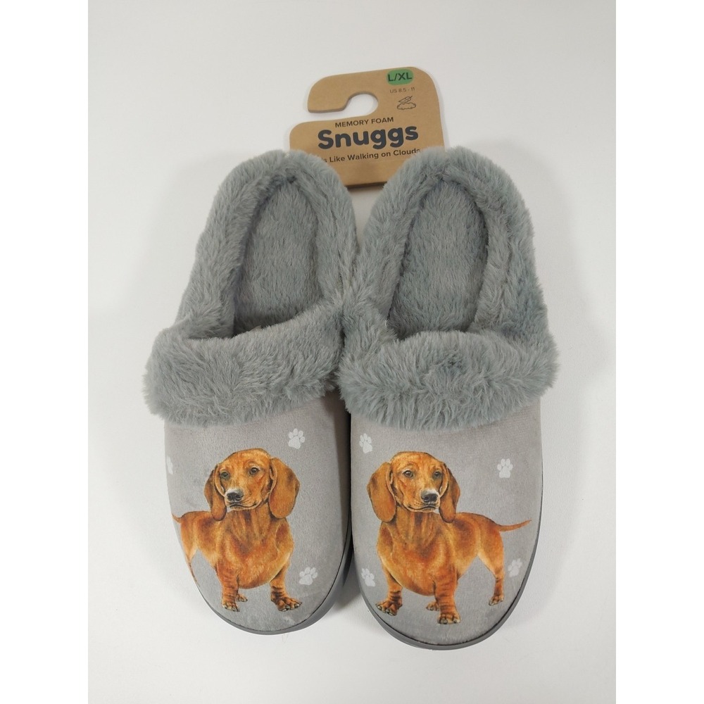 Snuggs Dauchshund Slippers Sz L/XL NEW 8.5-11 women's